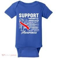 Support Awareness Squad I CHD Congenital Heart Defect Baby Bodysuit thumb 0