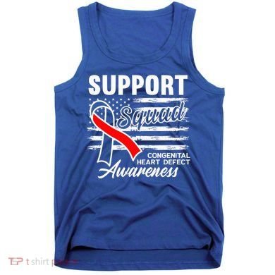 Support Awareness Squad I CHD Congenital Heart Defect Tank Top