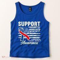 Support Awareness Squad I CHD Congenital Heart Defect Tank Top thumb 2