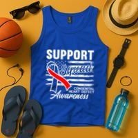 Support Awareness Squad I CHD Congenital Heart Defect Tank Top thumb 4