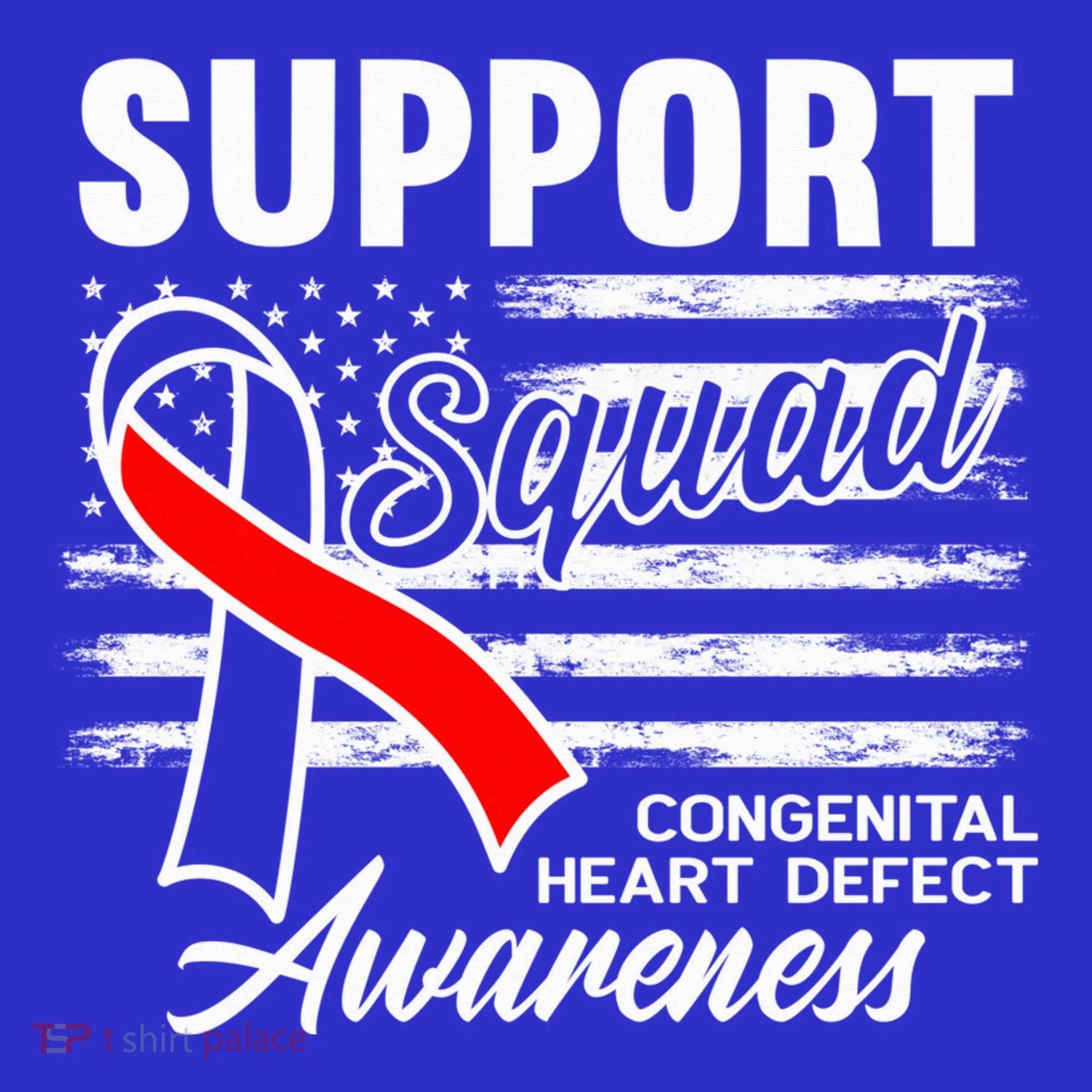 Support Awareness Squad I CHD Congenital Heart Defect Tank Top