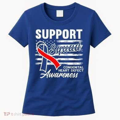 Support Awareness Squad I CHD Congenital Heart Defect Women's T-Shirt