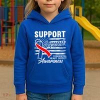 Support Awareness Squad I CHD Congenital Heart Defect Kids Hoodie thumb 3
