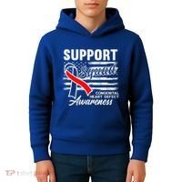 Support Awareness Squad I CHD Congenital Heart Defect Kids Hoodie thumb 4