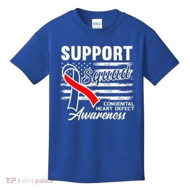 Support Awareness Squad I CHD Congenital Heart Defect Kids T-Shirt