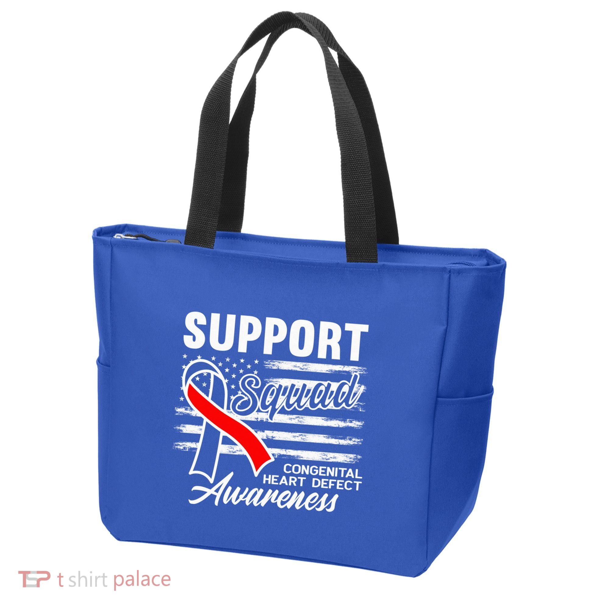Support Awareness Squad I CHD Congenital Heart Defect Tote Bag