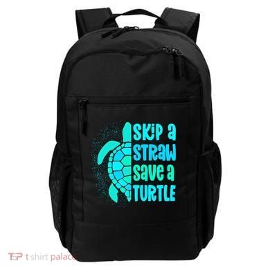 Skip A Straw Save A Turtle Sea Turtle And Cute Gift Backpack