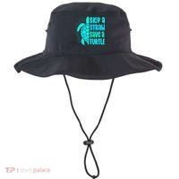 Skip A Straw Save A Turtle Sea Turtle And Cute Gift Bucket Hat thumb 0