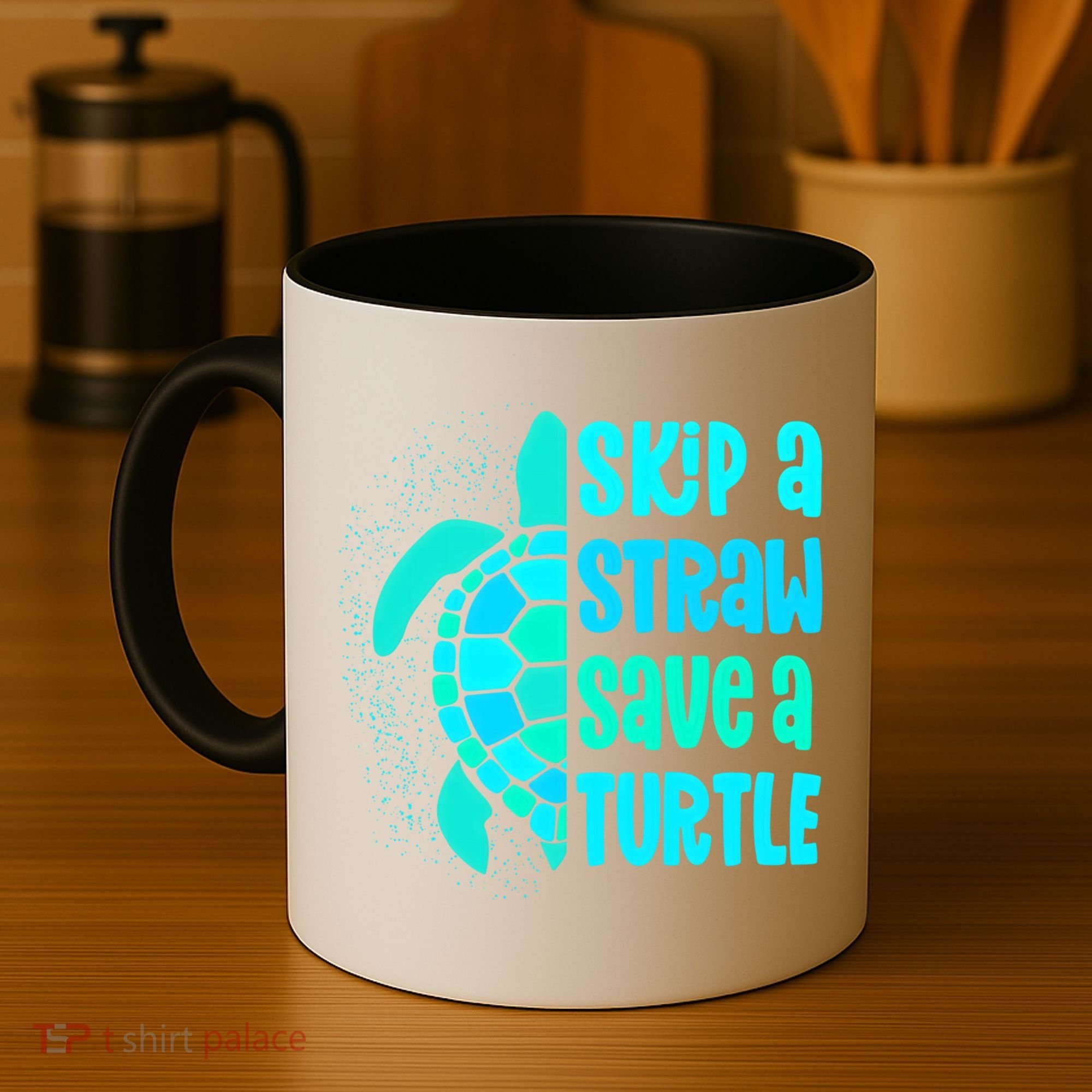 Skip A Straw Save A Turtle Sea Turtle And Cute Gift Coffee Mug