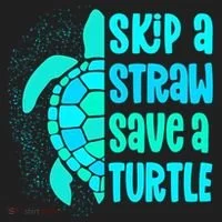 Skip A Straw Save A Turtle Sea Turtle And Cute Gift Beanie thumb 2