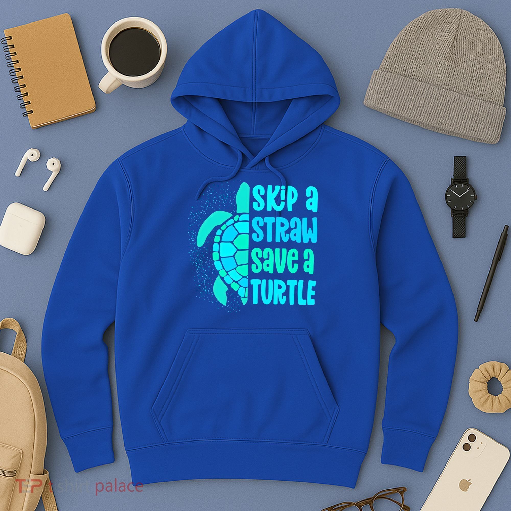 Skip A Straw Save A Turtle Sea Turtle And Cute Gift Hoodie