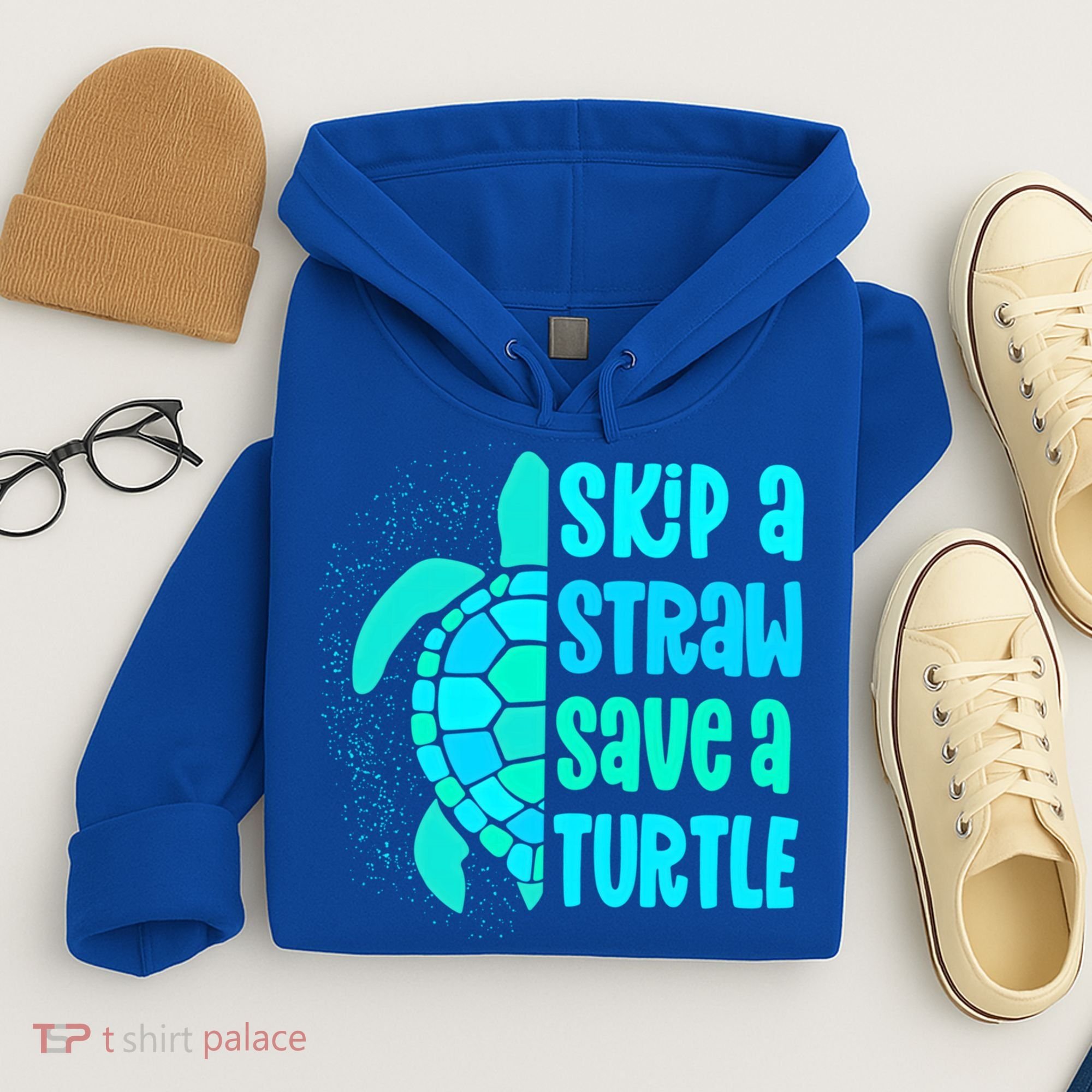 Skip A Straw Save A Turtle Sea Turtle And Cute Gift Hoodie