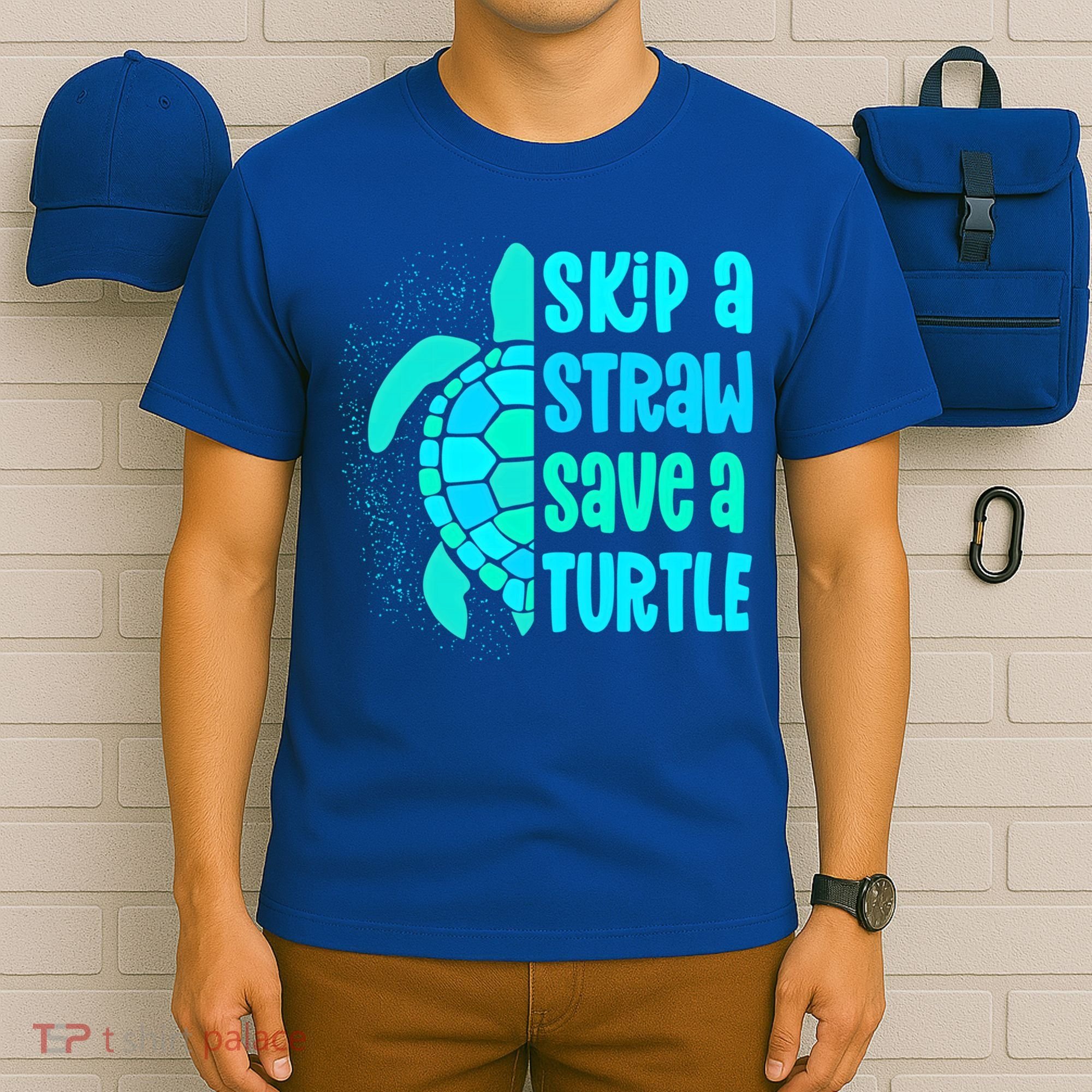 Skip A Straw Save A Turtle Sea Turtle And Cute Gift T-Shirt