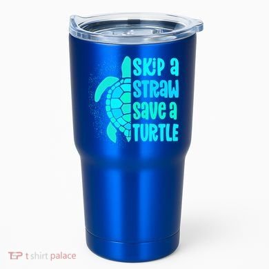 Skip A Straw Save A Turtle Sea Turtle And Cute Gift Tumbler