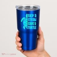 Skip A Straw Save A Turtle Sea Turtle And Cute Gift Tumbler thumb 2