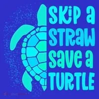 Skip A Straw Save A Turtle Sea Turtle And Cute Gift Tote Bag thumb 4
