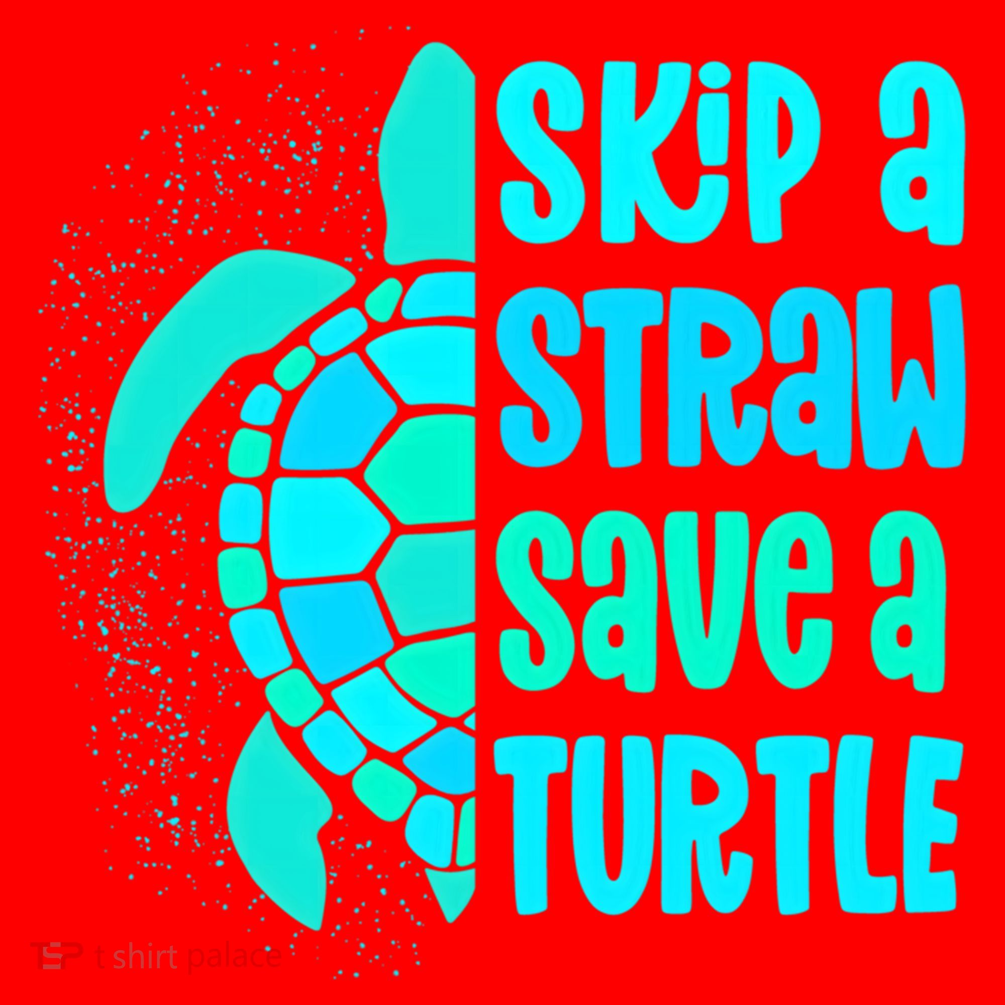 Skip A Straw Save A Turtle Sea Turtle And Cute Gift Santa Hat