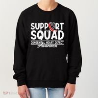 Support Awareness Squad I CHD Congenital Heart Defect Women's Sweatshirt thumb 0