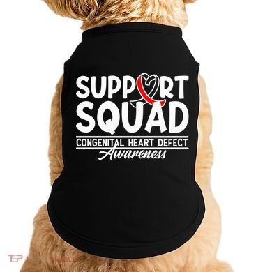 Support Awareness Squad I CHD Congenital Heart Defect Doggie Tank
