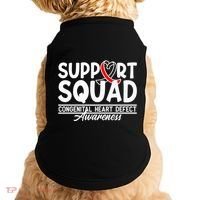 Support Awareness Squad I CHD Congenital Heart Defect Doggie Tank thumb 0