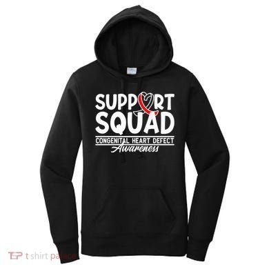 Support Awareness Squad I CHD Congenital Heart Defect Women's Hoodie