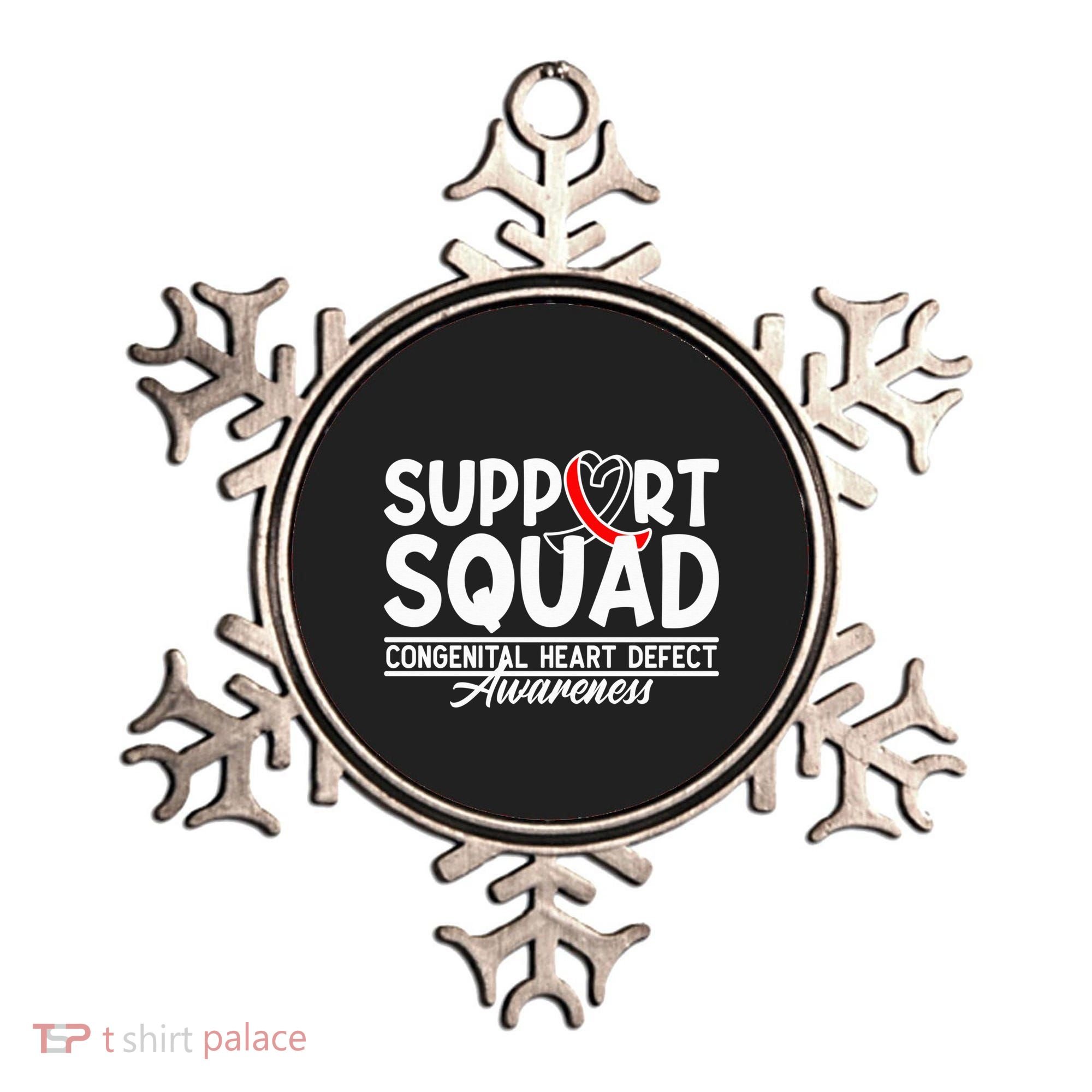 Support Awareness Squad I CHD Congenital Heart Defect Ornament