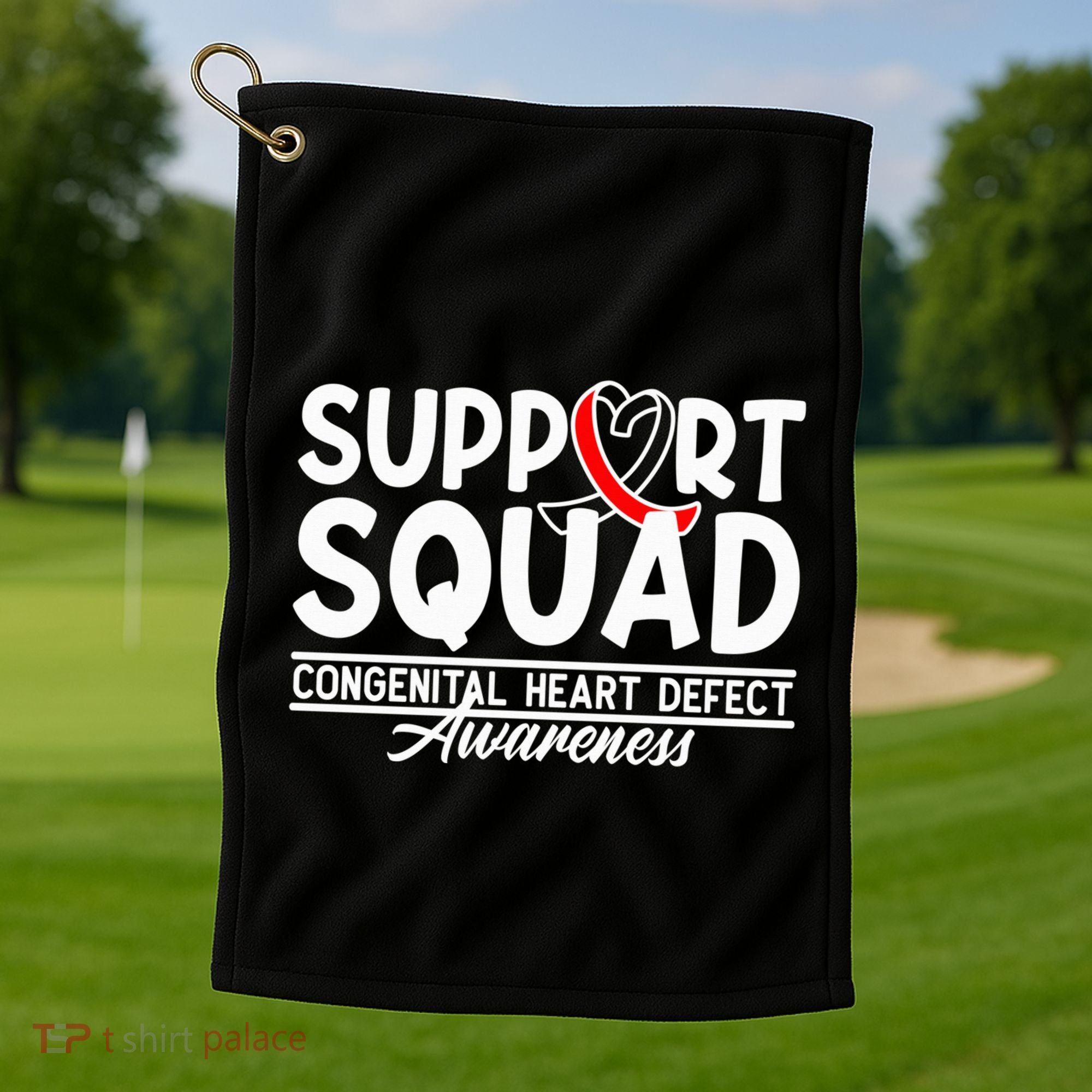 Support Awareness Squad I CHD Congenital Heart Defect Golf Towel
