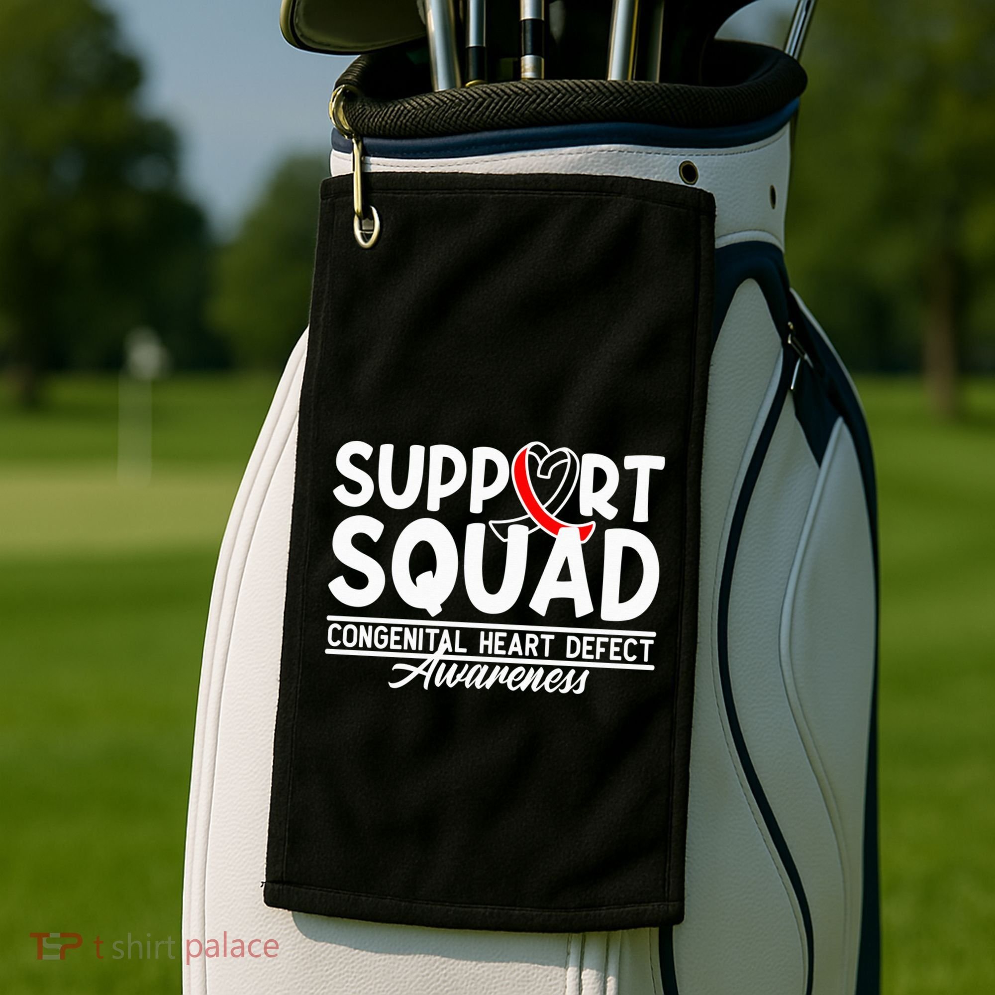 Support Awareness Squad I CHD Congenital Heart Defect Golf Towel