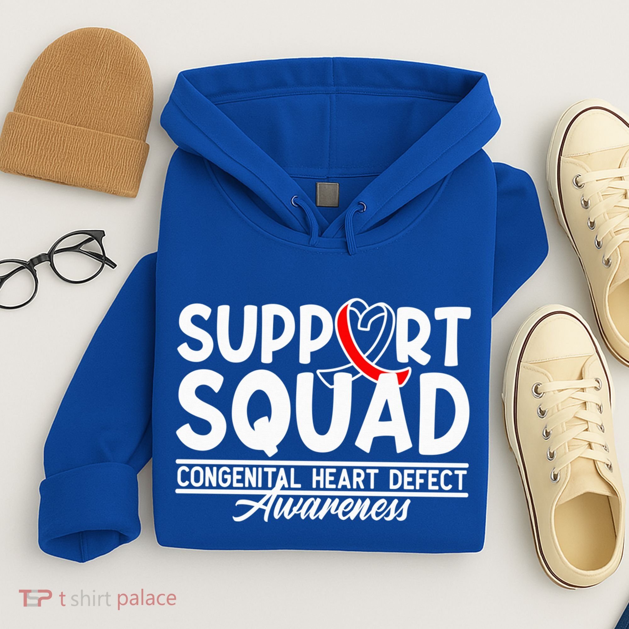 Support Awareness Squad I CHD Congenital Heart Defect Hoodie