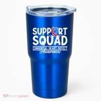 Support Awareness Squad I CHD Congenital Heart Defect Tumbler thumb 0
