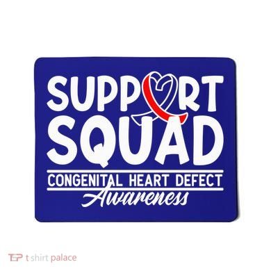 Support Awareness Squad I CHD Congenital Heart Defect Mousepad
