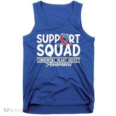 Support Awareness Squad I CHD Congenital Heart Defect Tank Top