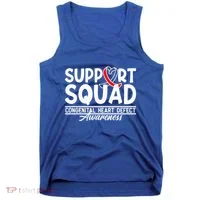 Support Awareness Squad I CHD Congenital Heart Defect Tank Top thumb 0