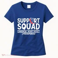 Support Awareness Squad I CHD Congenital Heart Defect Women's T-Shirt thumb 0