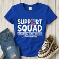 Support Awareness Squad I CHD Congenital Heart Defect Women's T-Shirt thumb 3