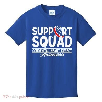 Support Awareness Squad I CHD Congenital Heart Defect Kids T-Shirt