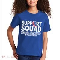 Support Awareness Squad I CHD Congenital Heart Defect Kids T-Shirt thumb 2