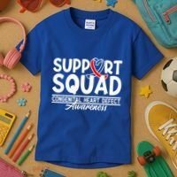 Support Awareness Squad I CHD Congenital Heart Defect Kids T-Shirt thumb 3