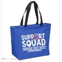 Support Awareness Squad I CHD Congenital Heart Defect Tote Bag thumb 2