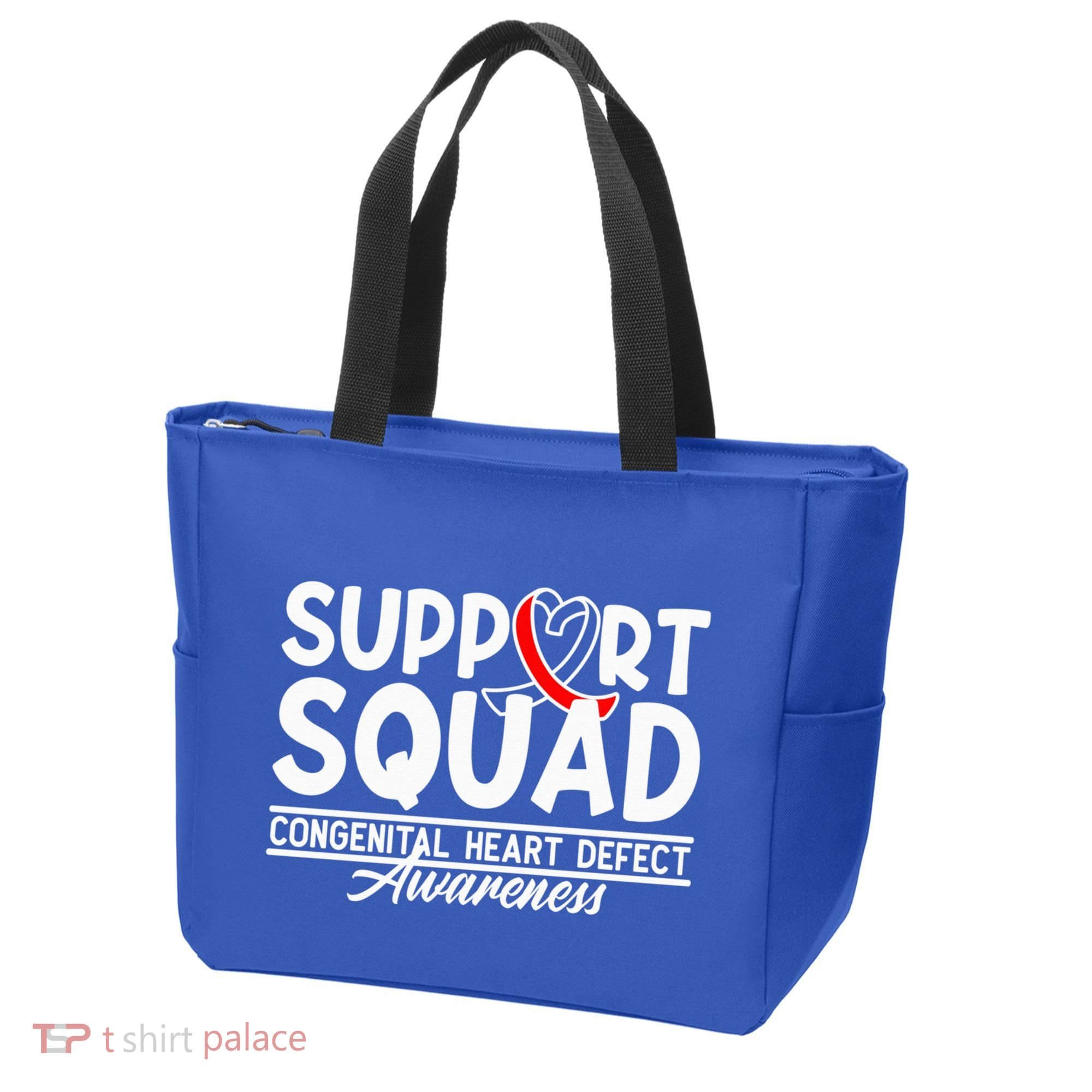 Support Awareness Squad I CHD Congenital Heart Defect Tote Bag