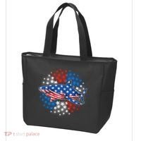 Stars And Stripes USA American Flag Shark Tote Bag thumb 3