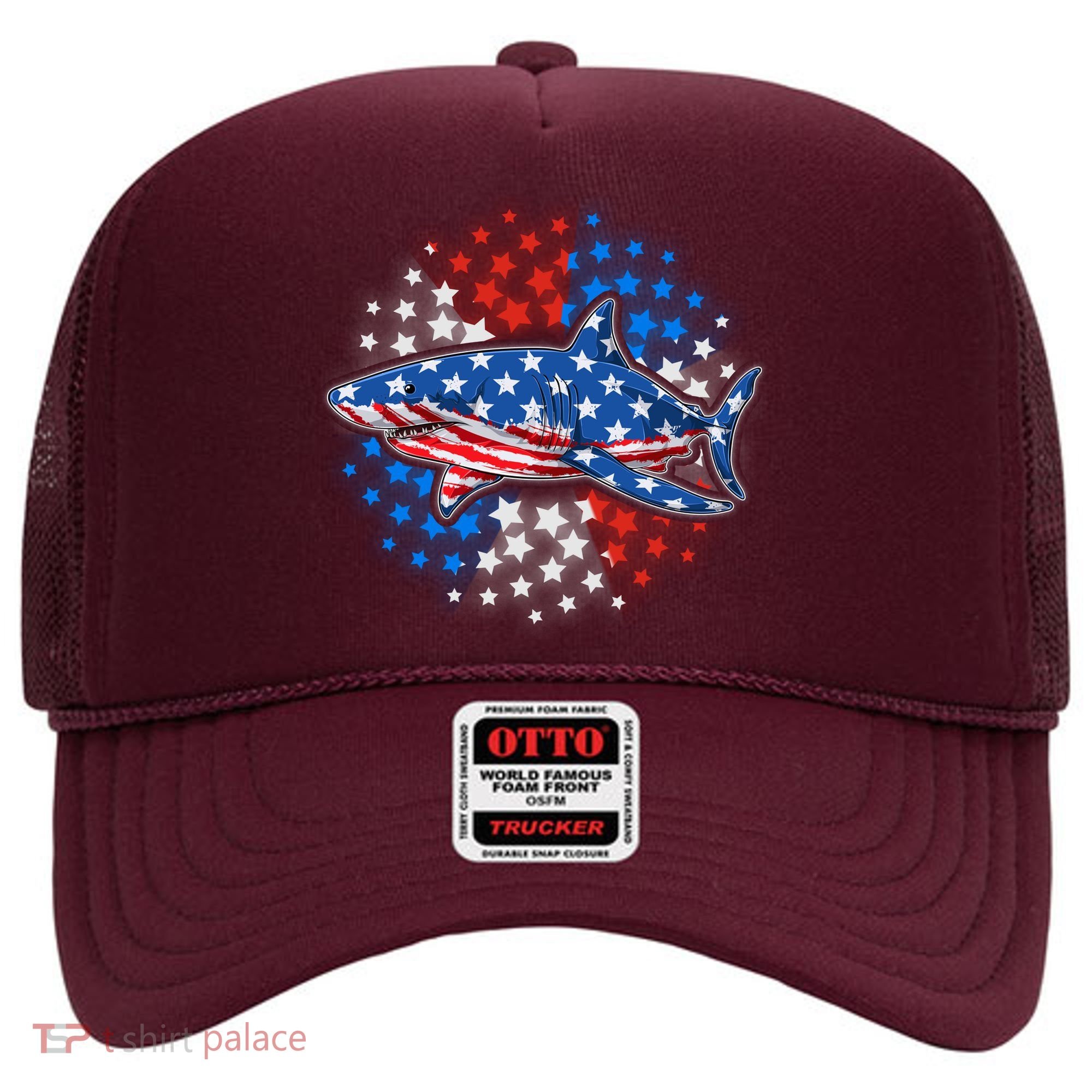 Stars And Stripes USA American Flag Shark Hat