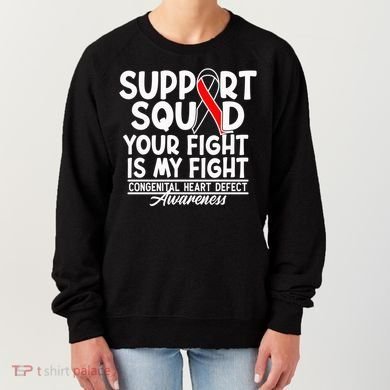 Support Awareness Squad I CHD Congenital Heart Defect Women's Sweatshirt