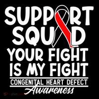 Support Awareness Squad I CHD Congenital Heart Defect Women's Hoodie thumb 2