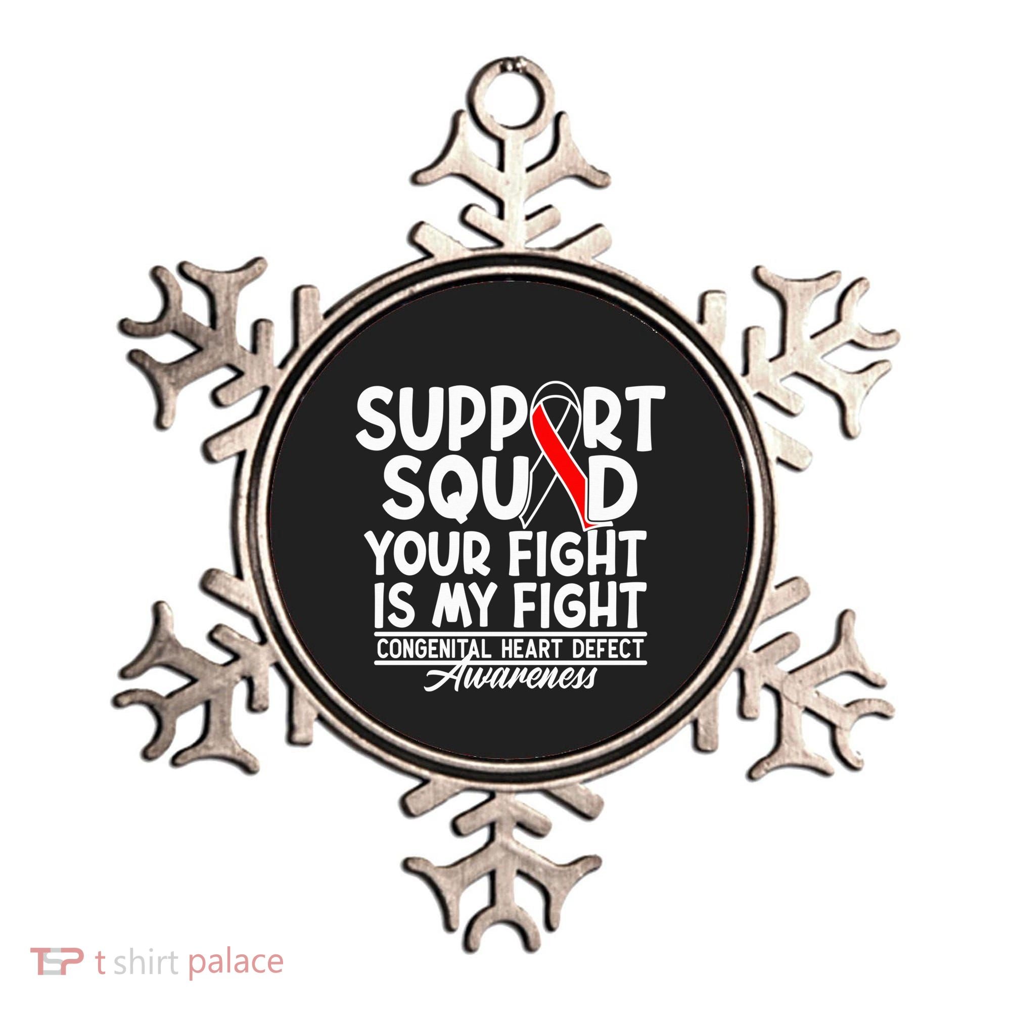 Support Awareness Squad I CHD Congenital Heart Defect Ornament