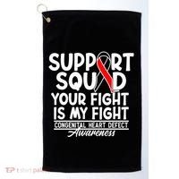Support Awareness Squad I CHD Congenital Heart Defect Golf Towel thumb 0
