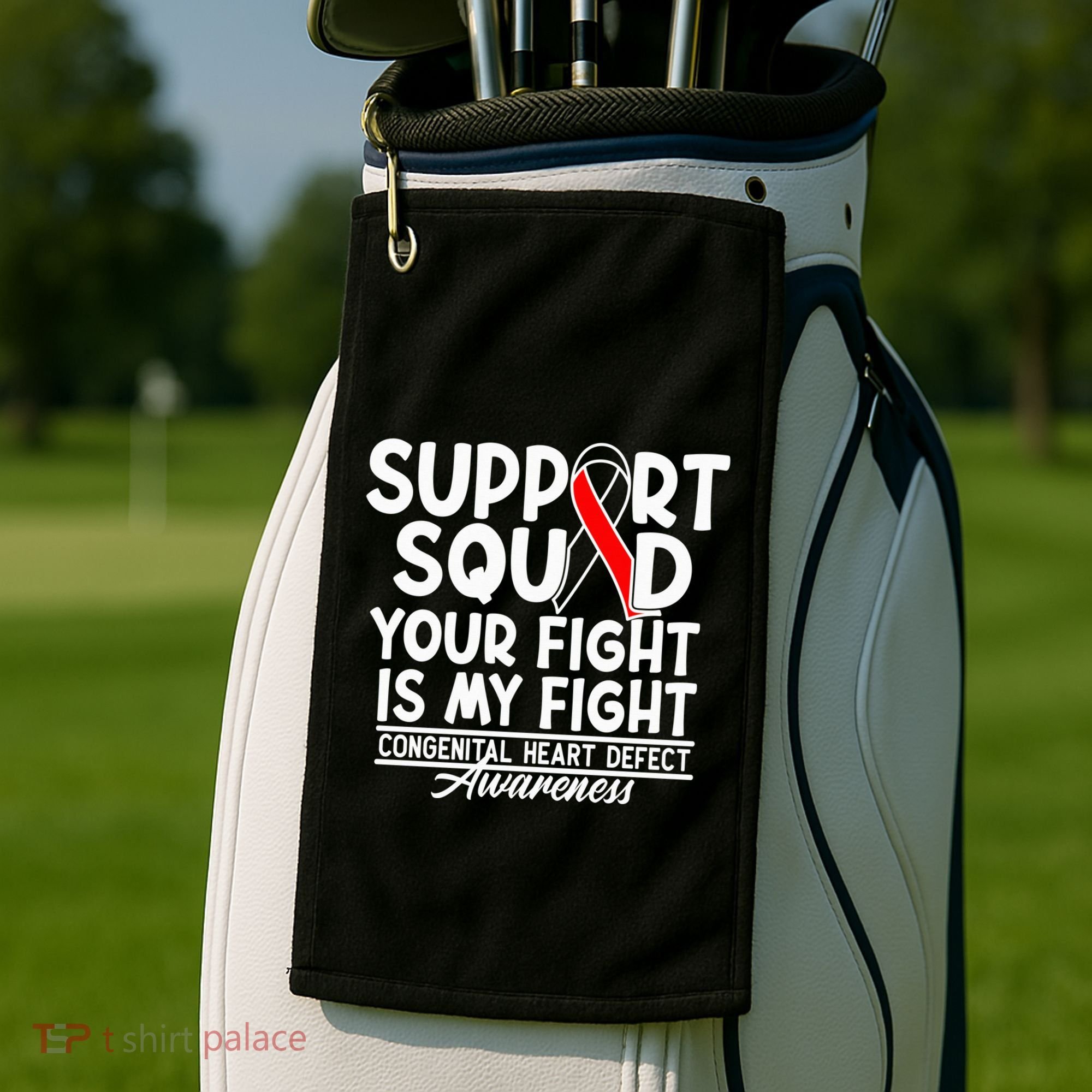 Support Awareness Squad I CHD Congenital Heart Defect Golf Towel