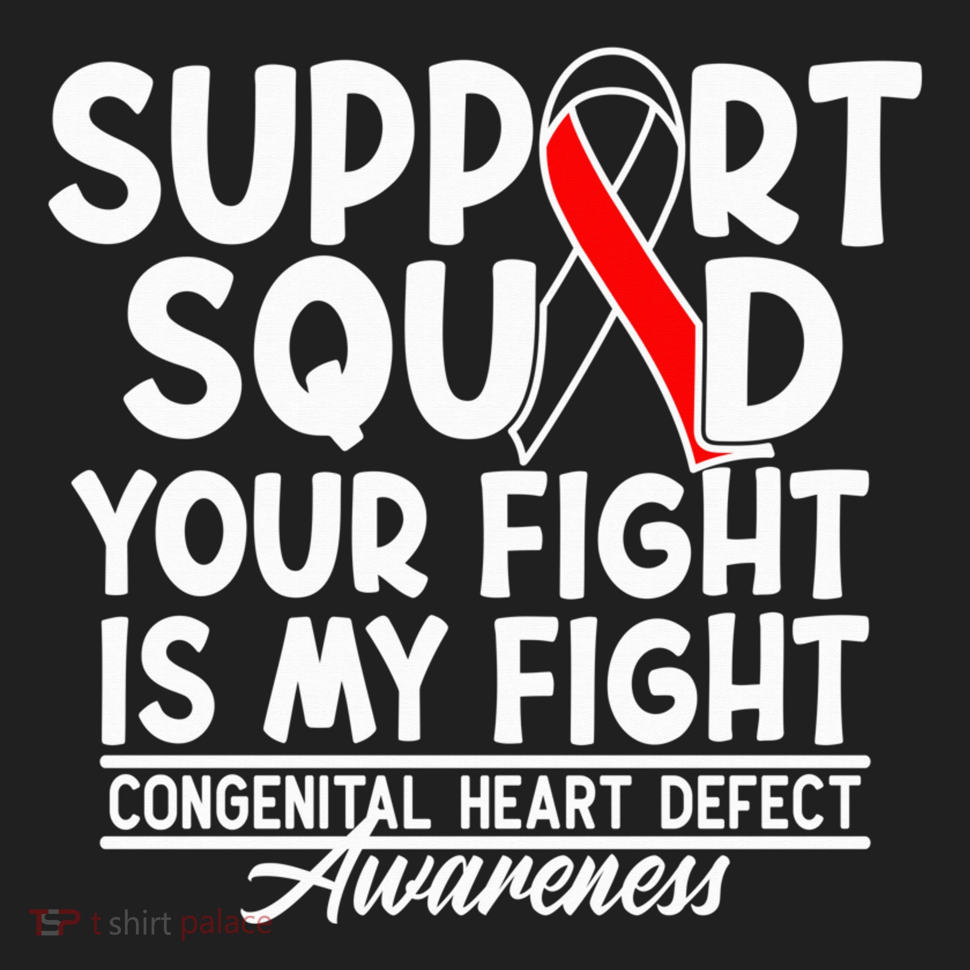 Support Awareness Squad I CHD Congenital Heart Defect Golf Towel