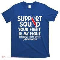 Support Awareness Squad I CHD Congenital Heart Defect T-Shirt thumb 0