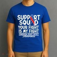 Support Awareness Squad I CHD Congenital Heart Defect T-Shirt thumb 3